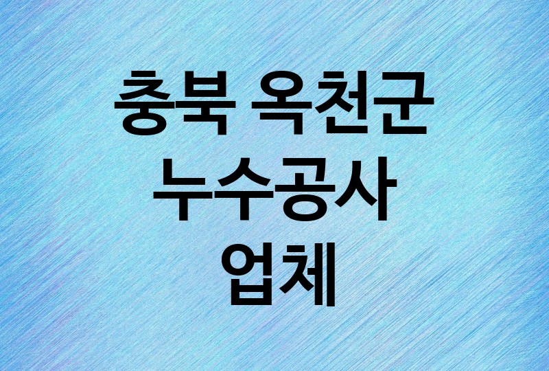 충북 옥천군 누수공사 업체 추천 BEST 5 | 배관, 베란다, 빌라, 천장, 화장실, 욕실, 옥상 방수, 누수탐지